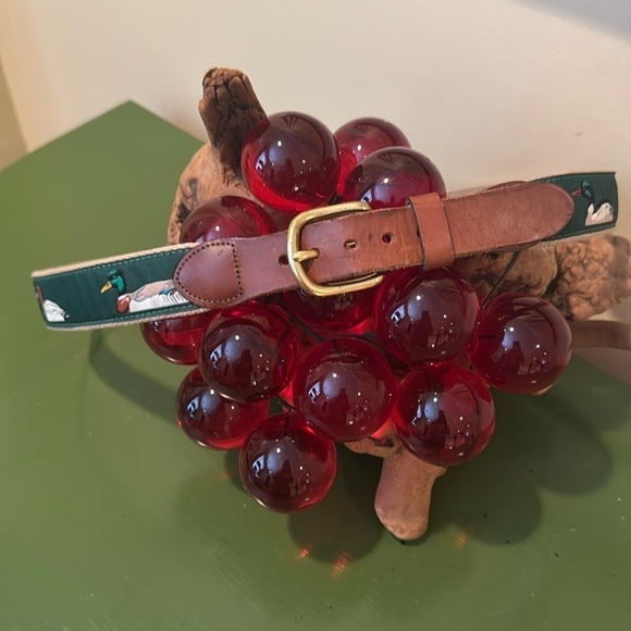 Leather man Ltd duck 🦆 belt. Hand made in Essex CT solid brass buckl